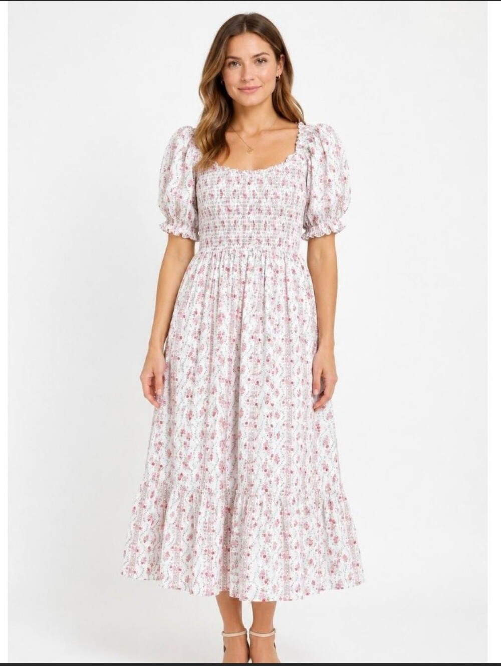 Hill House Nap Dress Louisa In Pink Vine